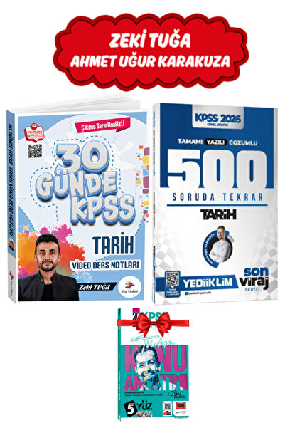 Dizgi Kitap Zeki Tuğa 2026 KPSS 30 Günde Tarih Çıkmış Soru Analizli Video Der...