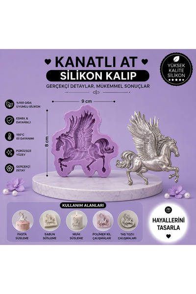 Dr.Paste Silikon Kalıp Kanatlı At