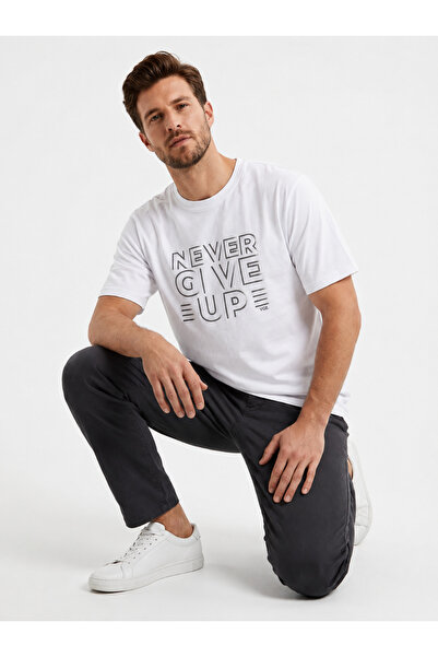 Wise Tricou bărbătesc cu imprimeu, 100% bumbac