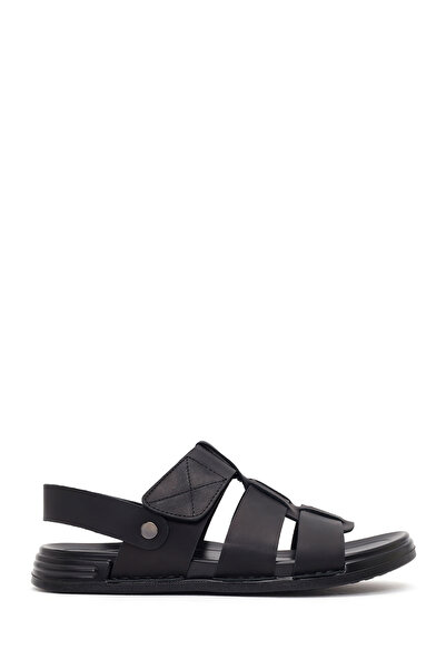 Derimod Nubuck cu bandă neagră pentru bărbați piele sandale 26SFD6257V3