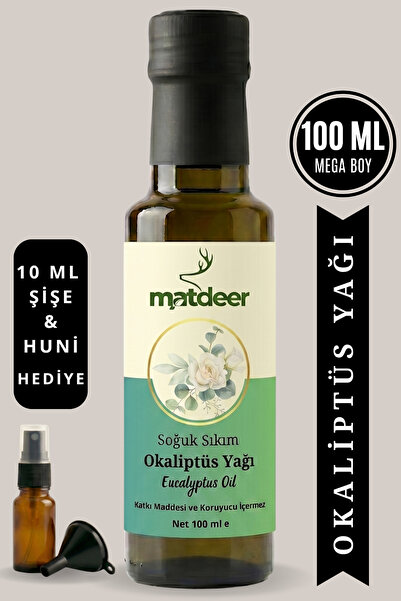MATDEER 100 مل من زيت الأوكالبتوس - عطر منعش للبشرة والبيئة - نقي 100%