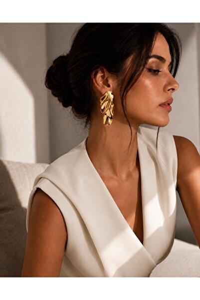 DESİGNEDBYD Modern Geometrik  Uzun Design Küpe