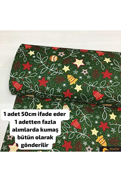 Home Duck kumaş ( Yılbaşı çan desen 50 x 180 )