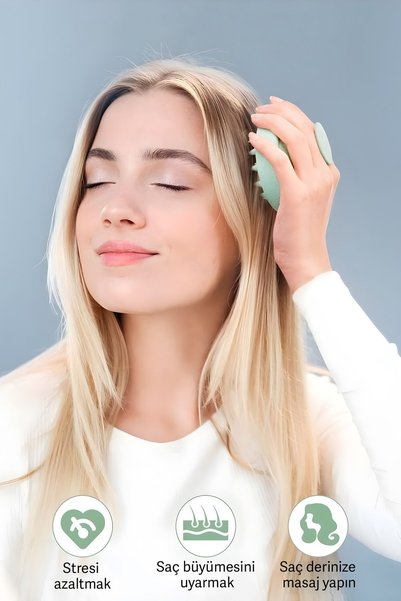 ELSA Professional Shower Comb Soft Silicone Hair Washing & Scalp Massage Comb