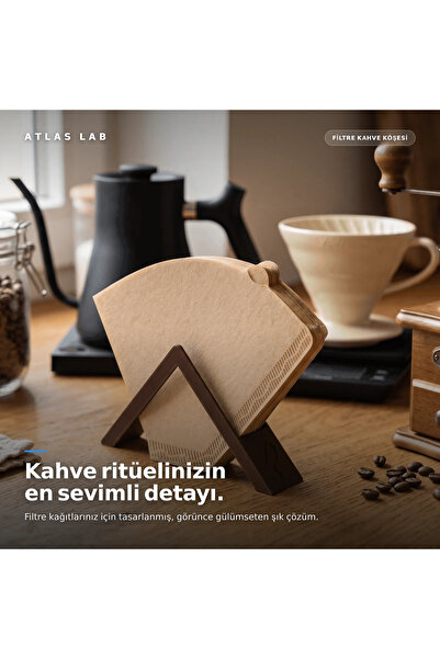Atlas Lab Filtre Kahve Kağıdı Tutucu Standı- Kağıt Standı - Kağıt Düzenleyici Stant – 3D Baskı