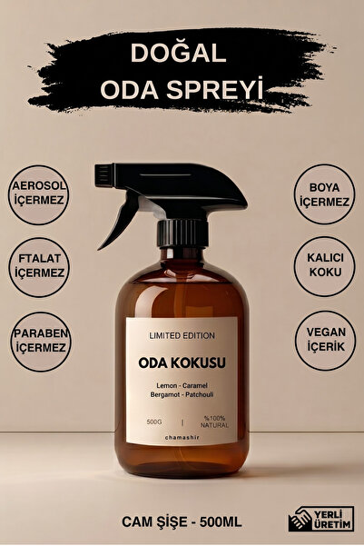 chamashir cleaning solutions Kalıcı ve Doğal Oda Kokusu Spreyi Cam Şişe – Ev,...