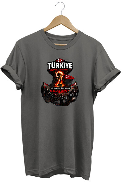 WİDİ Türkiye Dünya Kupası Futbol Taraftar Tişörtü - Özel Tasarım Milli Takım ...