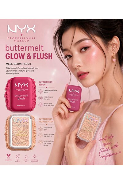 NYX Professional Makeup Highlighter Buttermelt - 10 Glazes and Boots+ Butterm...