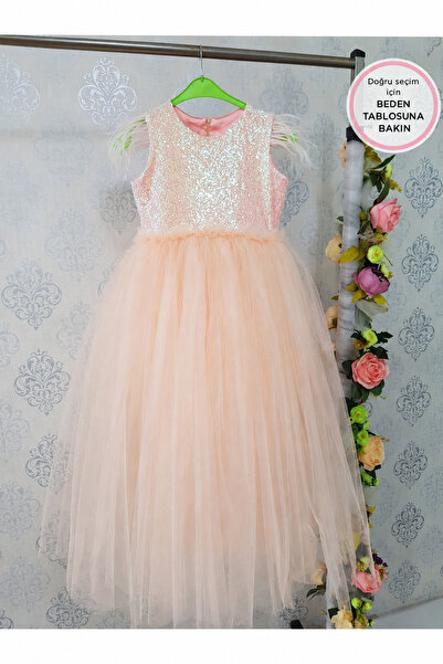 Kidstore Çocuk Uzun Arkası Fiyonklu Elbiseler