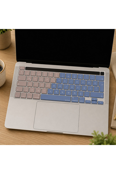 Mcstorey Macbook Pro Kılıf Klavye Koruyucu 13inç M1 M2 Türkçe Q Baskı A2289 2...