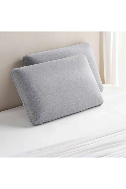 PAN HOME وسادة إمبريس توين باك من الفوم المضغوط 36×56×12 سم - رمادي