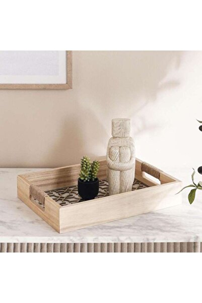 PAN HOME Alford Wooden Decor Tray 35x25x6cm - Natural