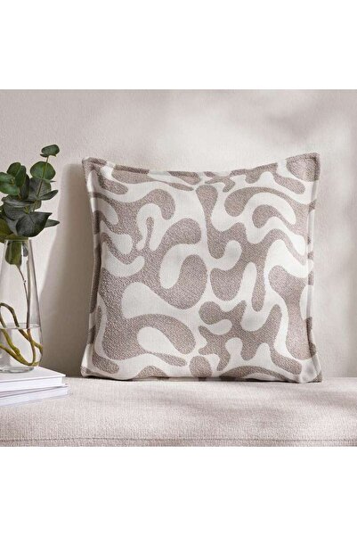 PAN HOME Orla Jq Filled Cushion 50x50cm - Beige