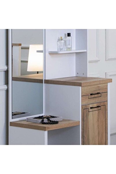 PAN HOME Silvino Dressing Table With Mirror White