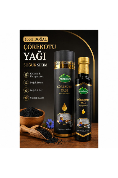 Mindivan Çörekotu Yağı 250 Cc Black Seed Oil