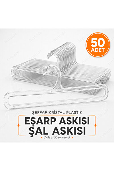 vitrinraf 50 komada držača za šalove, organizator šalova, prozirna kristalna ...