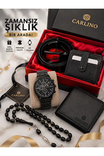 S.POLO Erkek Saat Kombin Set :Saat/Cüzdan/ Kemer/ Tesbih/Kartlık/Bileklik