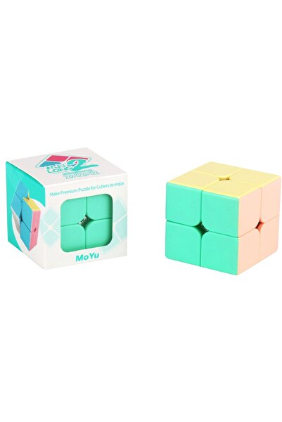 TOYFEST Moyu Macarons 2X2 - مكعب الصبر السريع الذكي بدون ملصقات