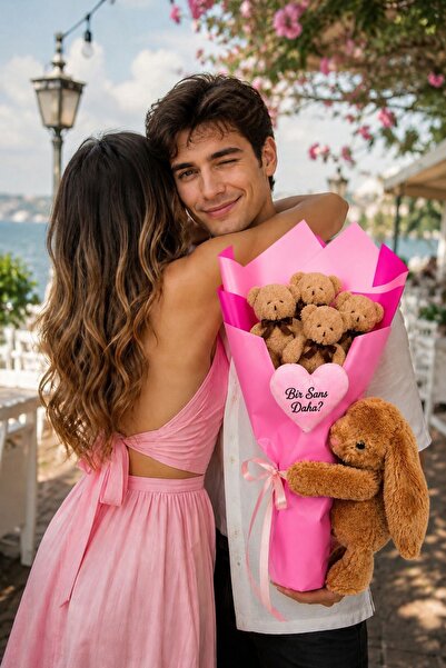 Pandamkee Apology Gift for Lover: One More Chance Plush Bouquet - Romantic Su...