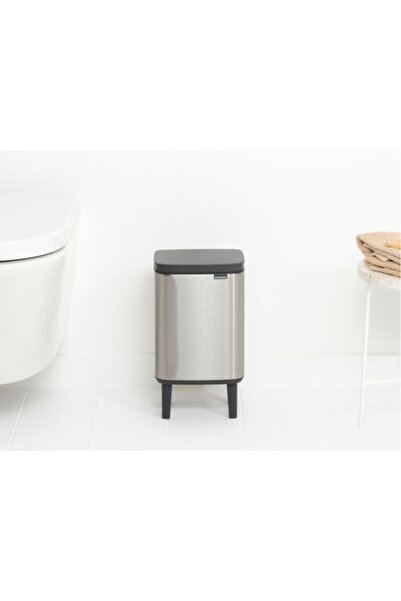 Brabantia BO HI FPP MATT STEEL AYAKLI ÇÖP KUTUSU 4L