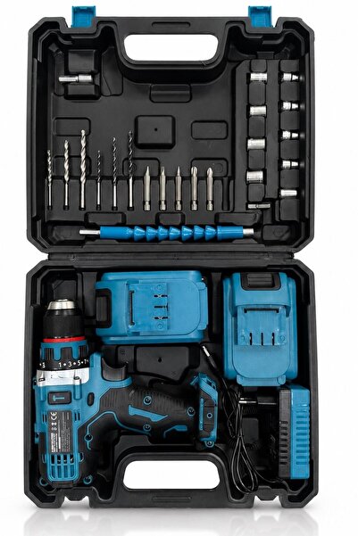 Jetta Power Tools 12v 2ah Metal Şanzıman Çift Akülü Bakır Sargı 24 Parça Şarj...