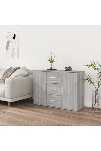 Concept Servantă, gri sonoma, 91x29,5x65 cm, lemn compozit
