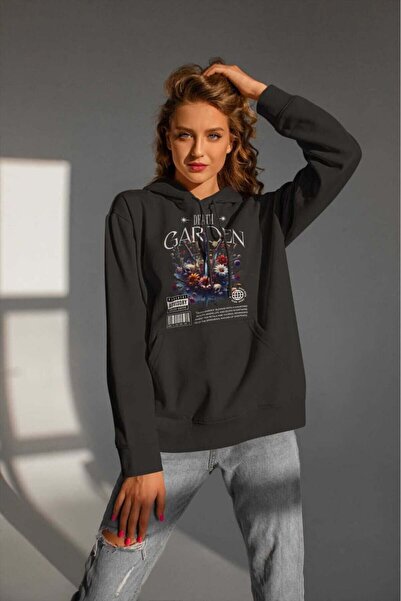 buzagi tasarım ürünleri Urban Streetwear Digital Print Hooded Unisex Sweatshirt