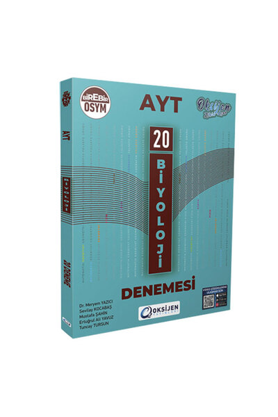 Oksijen Yayınları Ayt Biyoloji 20 Branş Denemesi