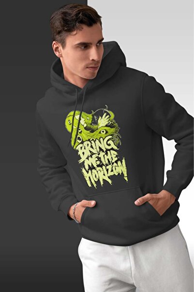 buzagi tasarım ürünleri Bring Me the Horizon Oversize Hooded Unisex Sweatshirt
