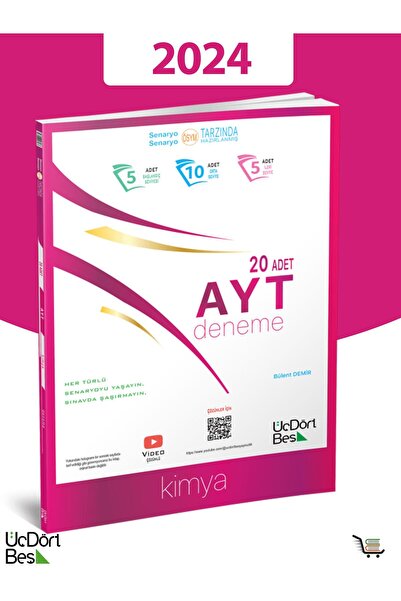 Üç Dört Beş Yayıncılık AYT BİYOLOJİ DENEME GÜNCEL BASKI