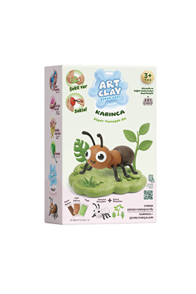 Art Craft Karınca - Art Clay Minik Canlılar Süper Hafif Kil