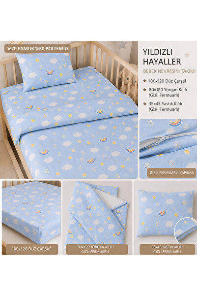 Bebek طقم غطاء لحاف بتصميم حيواني، مزود بسحاب، 60% قطن، 40% بولي إيميد، مقاس ...