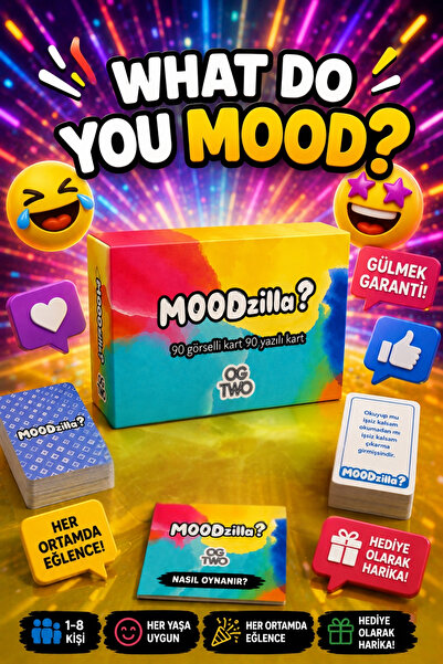 OGTWO Moodzilla Adult Board Game - Which Mood Is Which Mode? Fun Family Group...