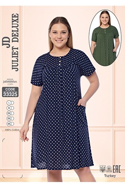 Juliet Deluxe Rochie cu nasturi, cu buline, din țesătură 100% bumbac, mărime ...