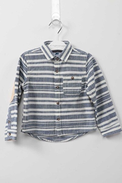 Gingersnaps Boys' Long Sleeve Printed Shirt with Pockets