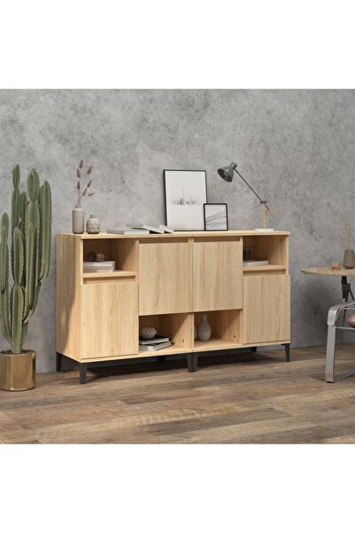 Concept Servante, 2 buc, stejar sonoma, 60x35x70 cm, lemn prelucrat
