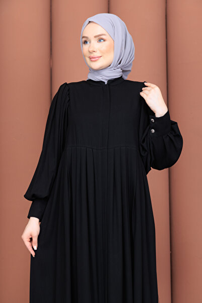 Mor Menekşe Mihra Model Ferace