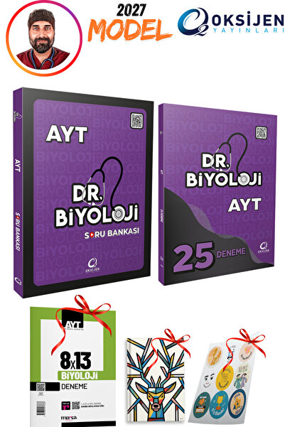 Oksijen Yayınları 2027 Model Dr Biyoloji AYT Soru Bankası ve AYT 25 Deneme 2l...