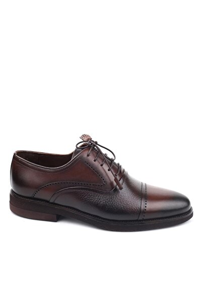 Benart 0137 Genuine Leather Laced Casual Men's Shoes