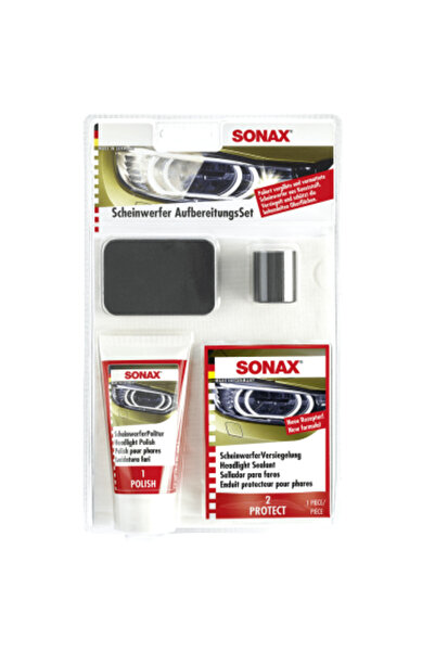 Sonax Kit de lustruire și protecție pentru restaurarea farurilor
