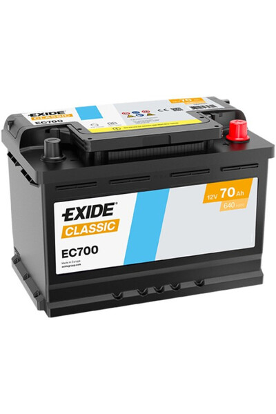 EXIDE Baterie auto clasică 70Ah 12V EC700