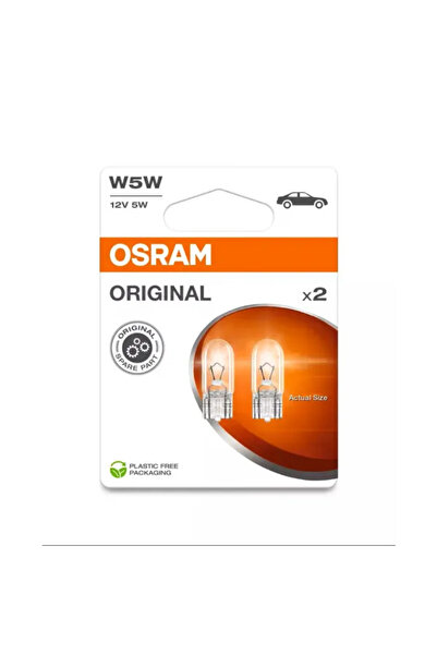 Osram Комплект от 2 халогенни автомобилни крушки Оригинални W5W 5W 12V 2825-02B