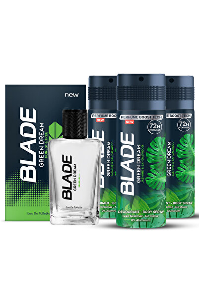 Blade Green Dream Edt Erkek Parfüm 70 ml & Deodorant 3x150 ml