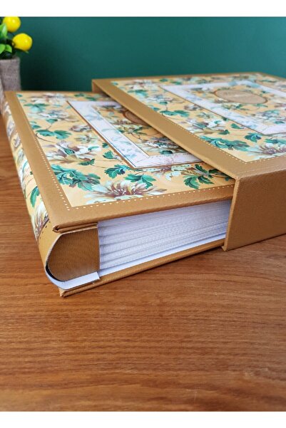 Aledo Album foto cu model floral 10x15cm, cutie cu 500 de bucăți 6506 (Portoc...