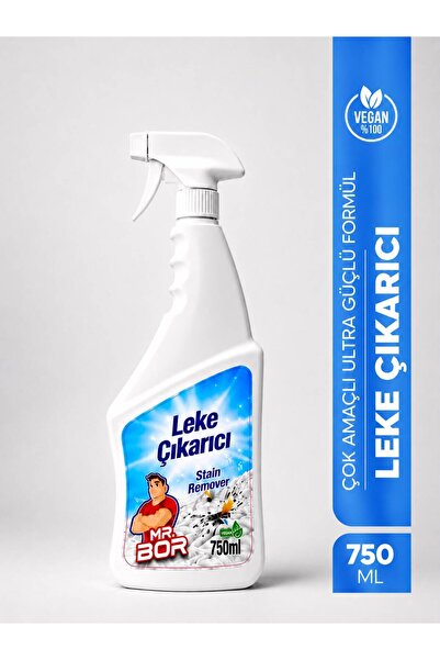 MR.BOR Premium Leke Çıkarıcı 750 ml – Tükenmez Kalem,Yağ, Çay, Kahve,Meyve,Şa...