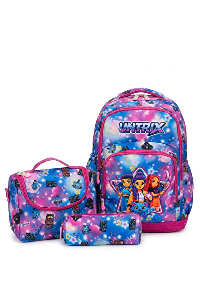 Alanç Gift Ultra-Luxury Girls' Orthopedic Primary School Bag with Back Suppor...