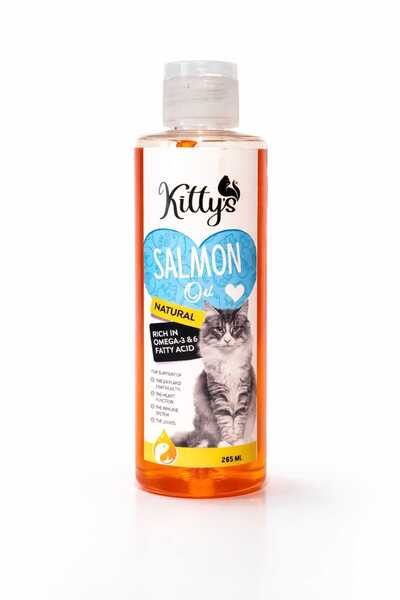 Kitty's زيت السلمون للقطط 265 مل / زيت سلمون للقطط 265 مل