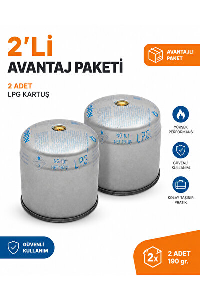 NURGAZ 190 Gr Kartuş 2 Adet