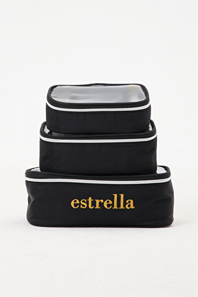 ESTRELLA Set de genți de machiaj LUNA, 3 piese, organizator pentru îngrijirea...