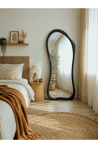 UĞURLU HOME 180x80 cm Asimetrik Ayaklı Ayna - Yatak Odası Ayaklı Boy Aynası -...